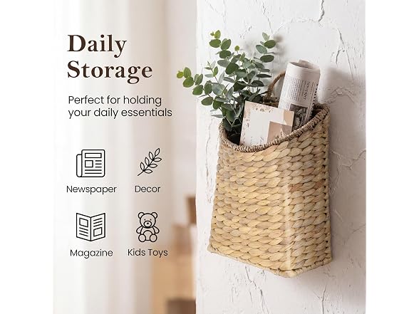 Woven Hanging Basket,Wicker Hanging