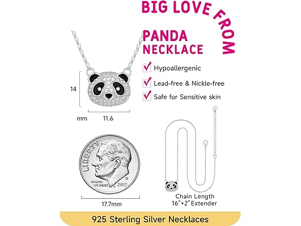 Just Being Silver Panda Charm