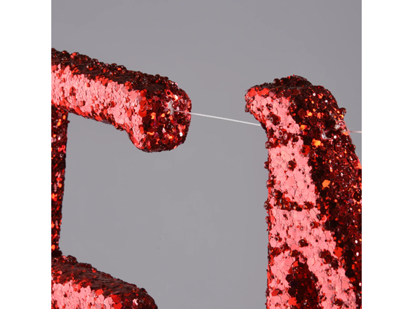 Valentine's Banner with Red Glitter