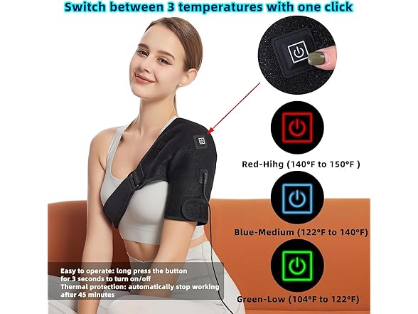 UMEBEAM shoulder heating pads