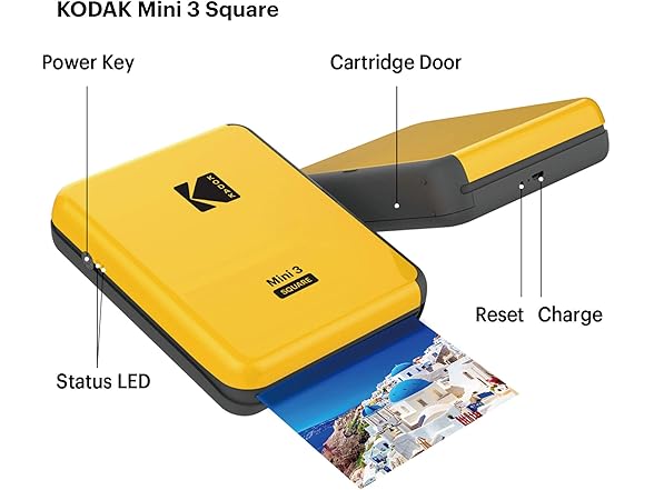 Kodak Mini 3 Square Portable Photo Printer