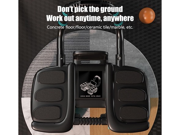 Automatic Rebound Ab Roller 4-Wheel