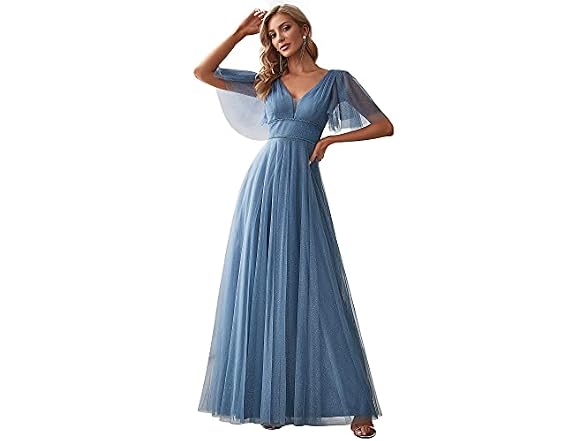 Ever-Pretty Women (US16) Ruffle Sleeves Dress