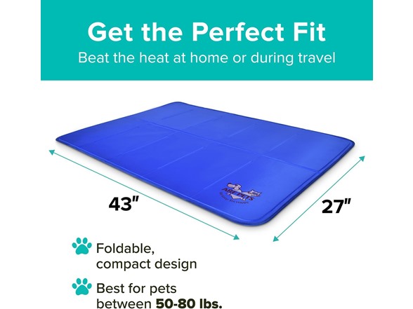 Arf Pets Pet Self-Cooling Mat Pad- 27 x 43"