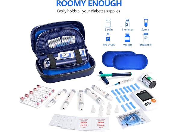 bdmaky Insulin Cooler Travel Case