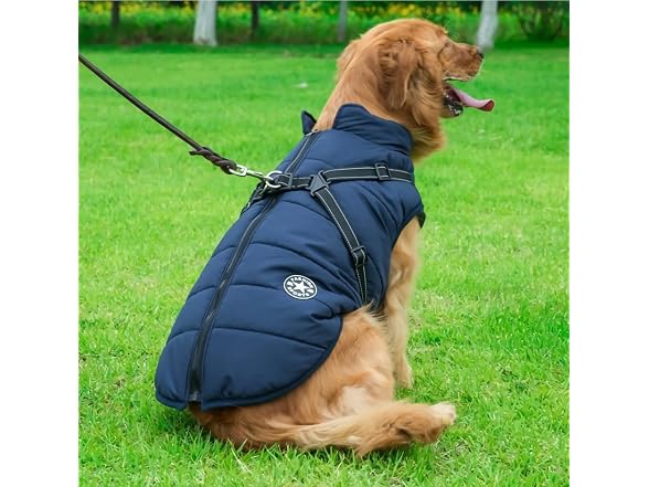 Puproyal Furry Jacket for Dogs Cold Weather Large