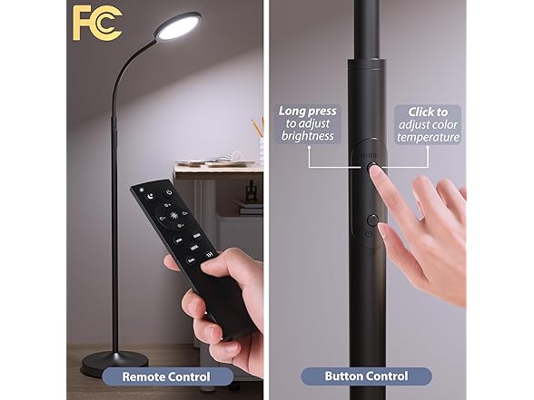 Luckystyle Dimmable LED Floor Lamp