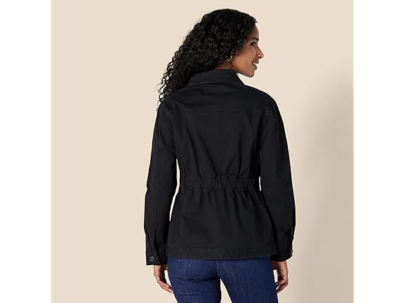AE Womens RelaxedFit DroppedShoulder Twill Jkt