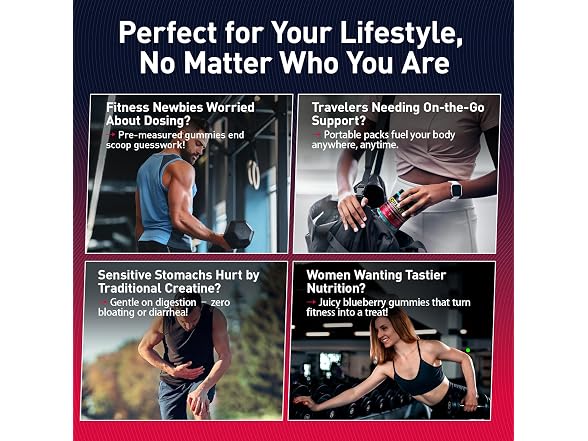 Creatine Gummies for Women & Men