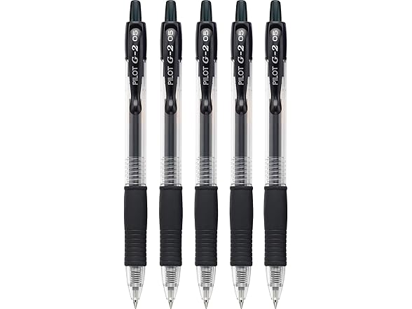 PILOT G2 Premium Rolling Ball Gel Pens, Extra Fine Point, Black Ink
