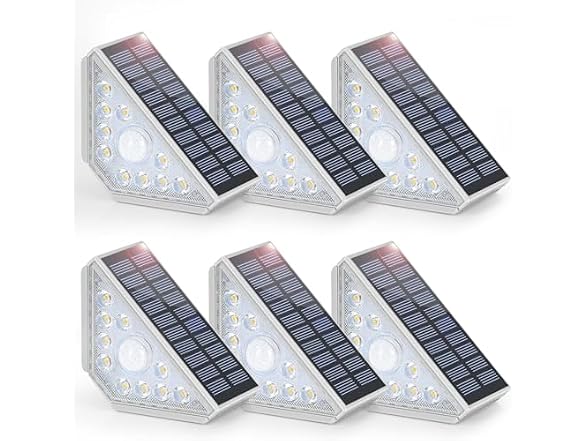 Kondras 6-Pack Solar Step Lights