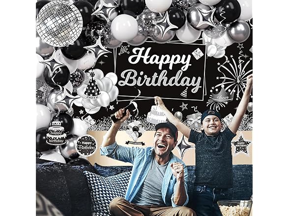 Miidenks 10th Birthday Decorations Set