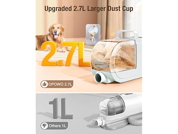 OPOWO Dog Grooming Vacuum
