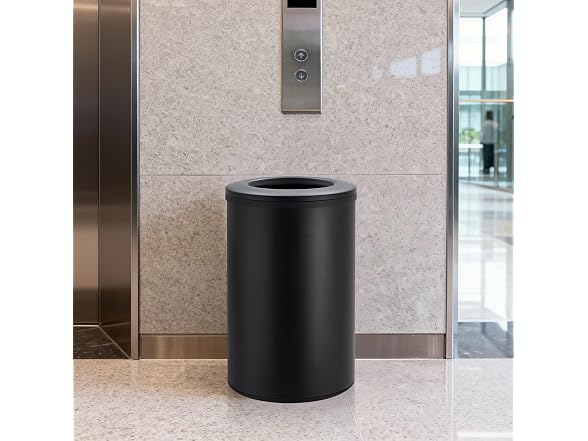 OUTLANE 10.6 Gal/40L Round Kitchen Trash Can Black