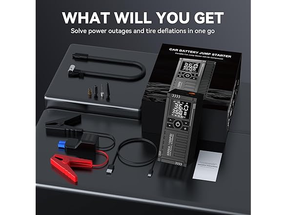 KOLTGOO Jump Starter with Air Compressor