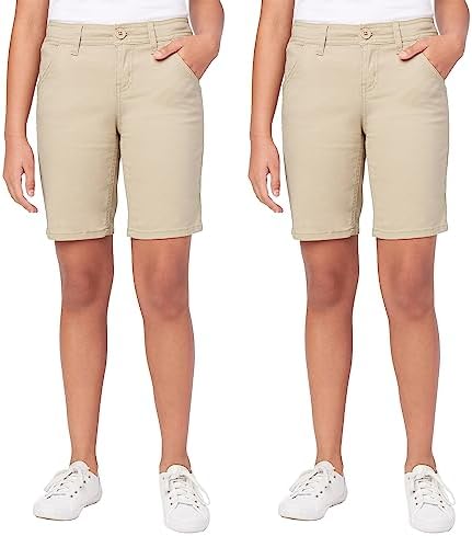 2-Pack Junior's Super Stretch Bermuda Shorts
