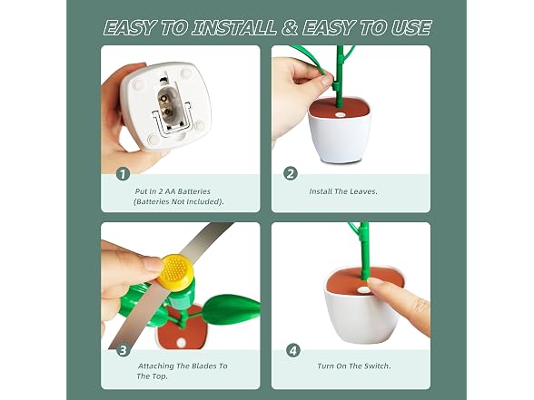 4PCS Outdoor or Indoor Fly Repellent Fan