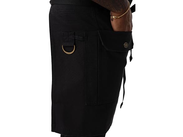 Chef Works Unisex Tactical Half Bistro Apron, Black