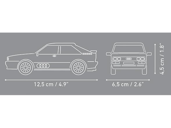 COBI Audi Quattro 1980, Red, 79 Pieces | Officially Licensed