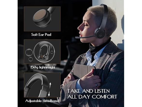 EKSA Wireless Headset, Bluetooth V5.2