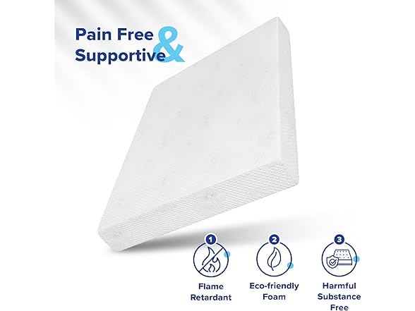 Olee Sleep Full Mattress, 8 Inch Gel Memory Foam