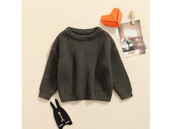 Woshilaocai Girls (18-24 Months) Knit Sweater