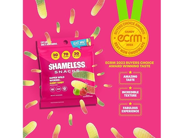 Shameless Candy | Sour Gummy Worms