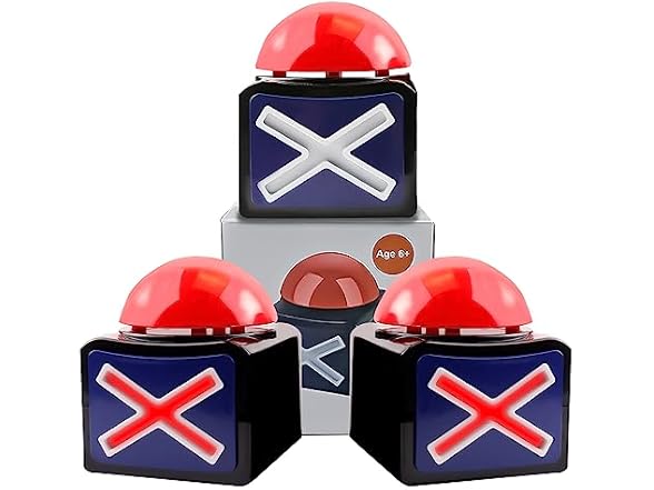 KiViRap Talent Show Game Answer Buzzer Set of 3