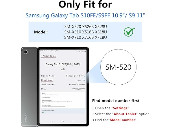 ROSROME for Samsung Galaxy Tablet Case