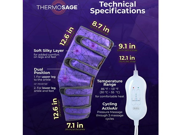 Evertone Thermosage 7 in 1 Leg Massager