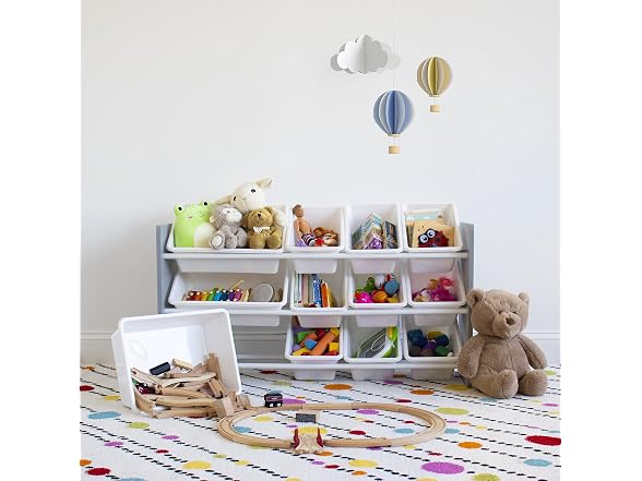 Humble Crew Made for Me Kids Toy Storage Organizer with 12 Storage Bins