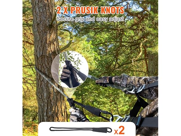 VEVOR Tree Stand Safety Rope, 9 ft/2.7