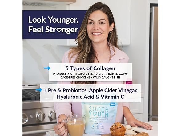 SkinnyFit Super Youth Collagen Powder 28 Servings