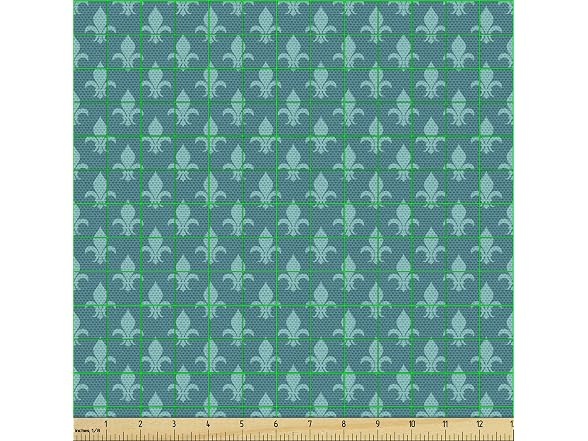 Ambesonne Fleur de Lis Fabric by The Yard, Classical