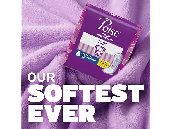 Poise | Incontinence Pads for 78 ct