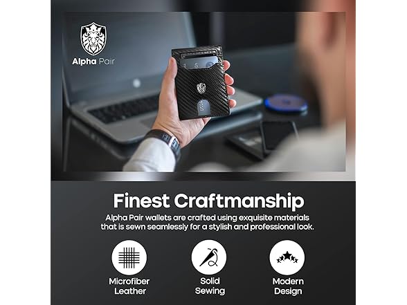 Slim Wallet RFID 12 Cards Holder