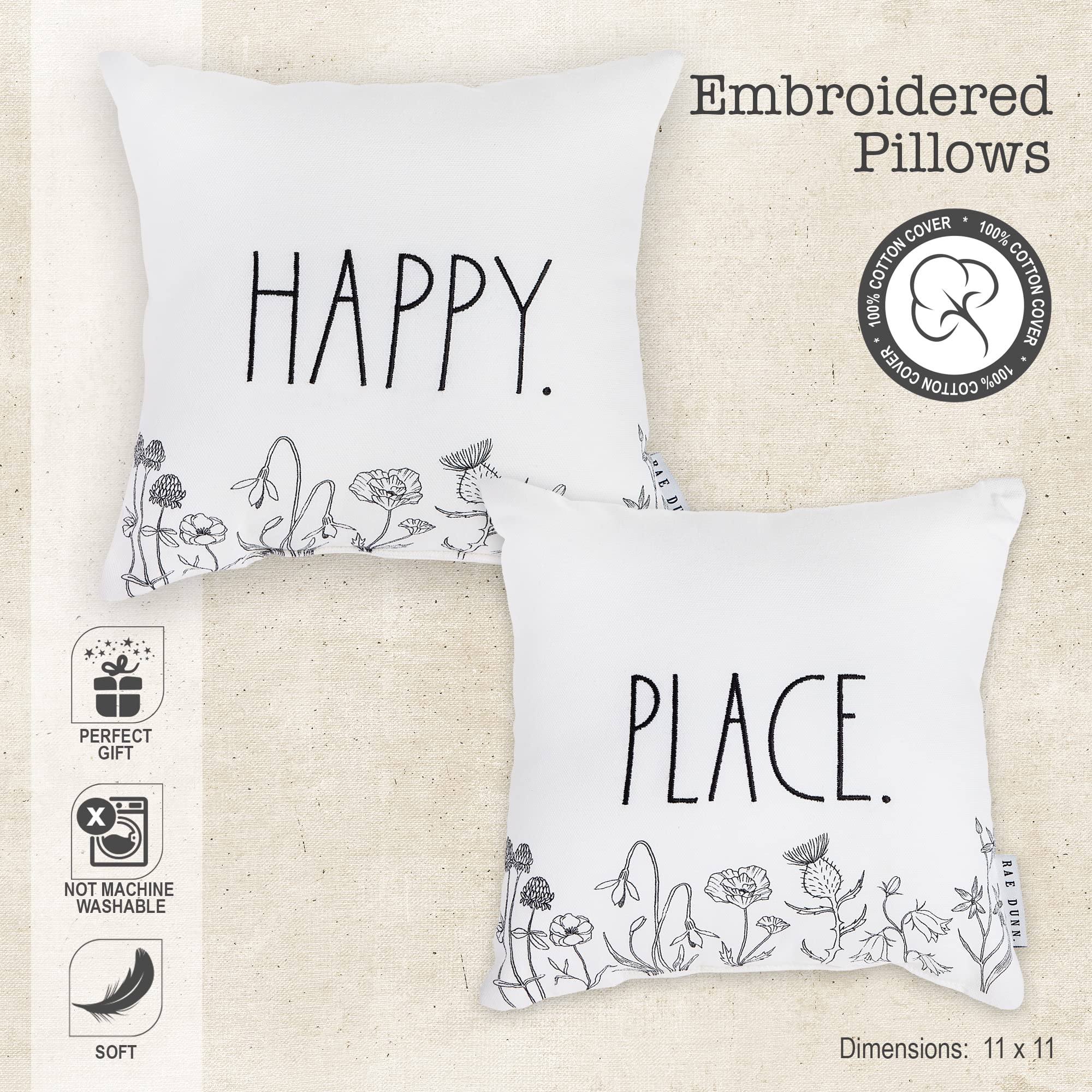 Rae Dunn Decorative Throw Pillows 2-Pack - Gallery 6