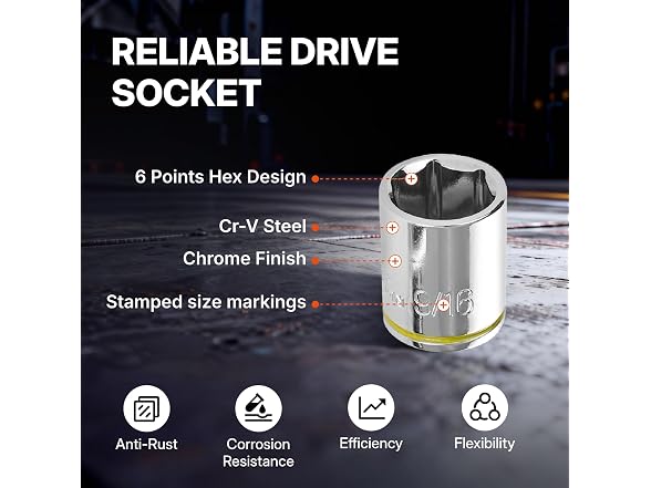 BLACK CANYON 1/4 in Drive Socket Set of 53