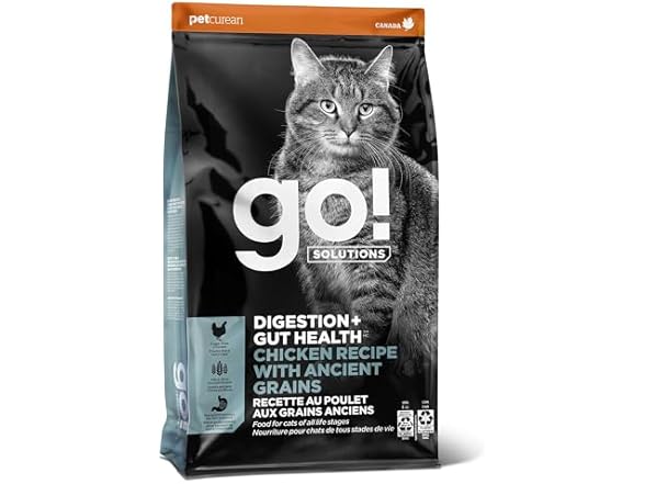 Go! Solutions Dry Cat Food, Chicken, 3lb