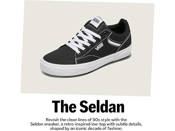 Vans Women's Seldan Shoe - Retro Tennis Inspired