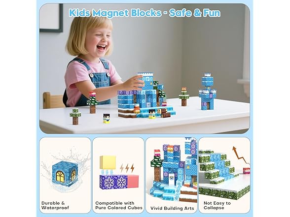 150PCS Magnetic Blocks
