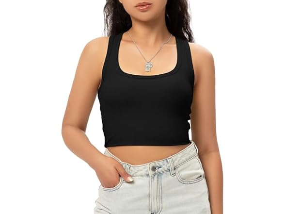 Ggov Women Sports Crop Tank Tops Women Tops Shirts