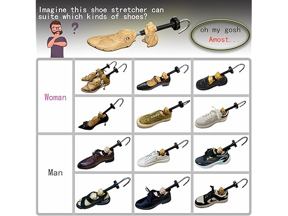 yangjietf Oak Wooden Shoe Trees