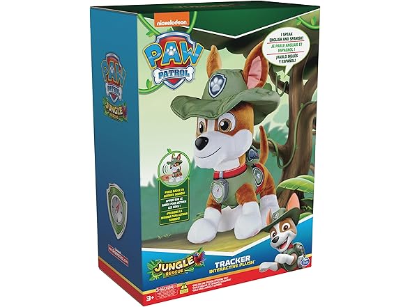Paw Patrol Talking Tracker 12-Inch Tall Interactive Plush