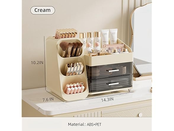 KQJS Makeup Organizer with Drawers