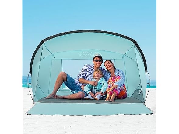 OutdoorMaster Beach Tent for 3-4 Person