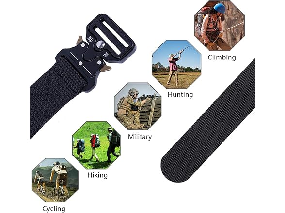 MOZETO Men's Tactical Belt, 1.5"