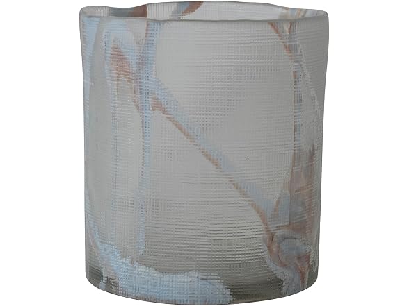 Creative Co-Op Large Textured Art Glass Vase, Multicolor Finish