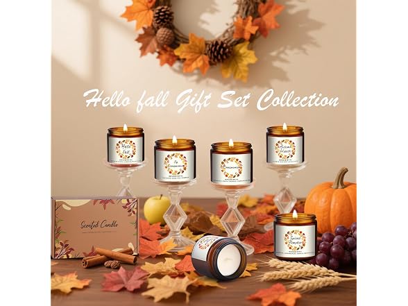 keliperry Fall Scented Candles Set
