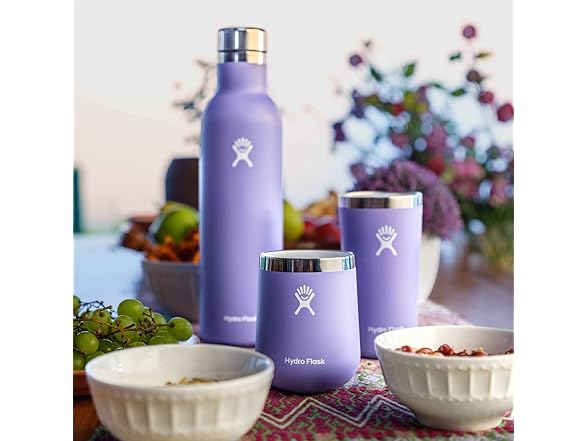 Hydro Flask Wine Bottle, 25 oz, Black